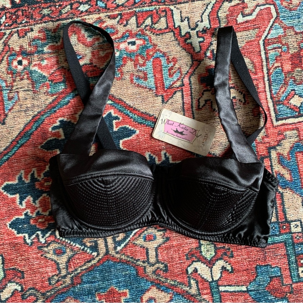 NWOT What Katie Did ‘exotique’ balconette bra 32D Vintage 1950s style - Picture 2 of 7